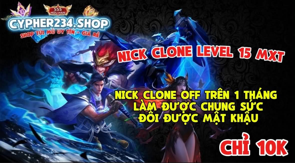 Nick Chung Sức Level 12-  15 thay được mật khẩu